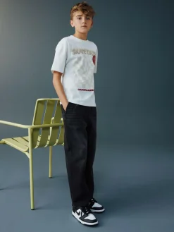 Outlet Next Pull on Denim Jeans (3-16yrs) Washed Black