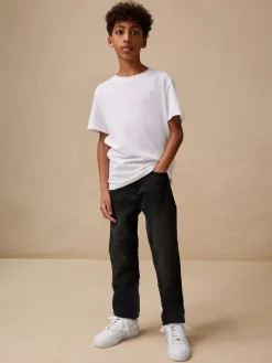 Next Washed Black Regular Fit Stretch Jeans (3-17yrs)^BOY Jeans|Jeans