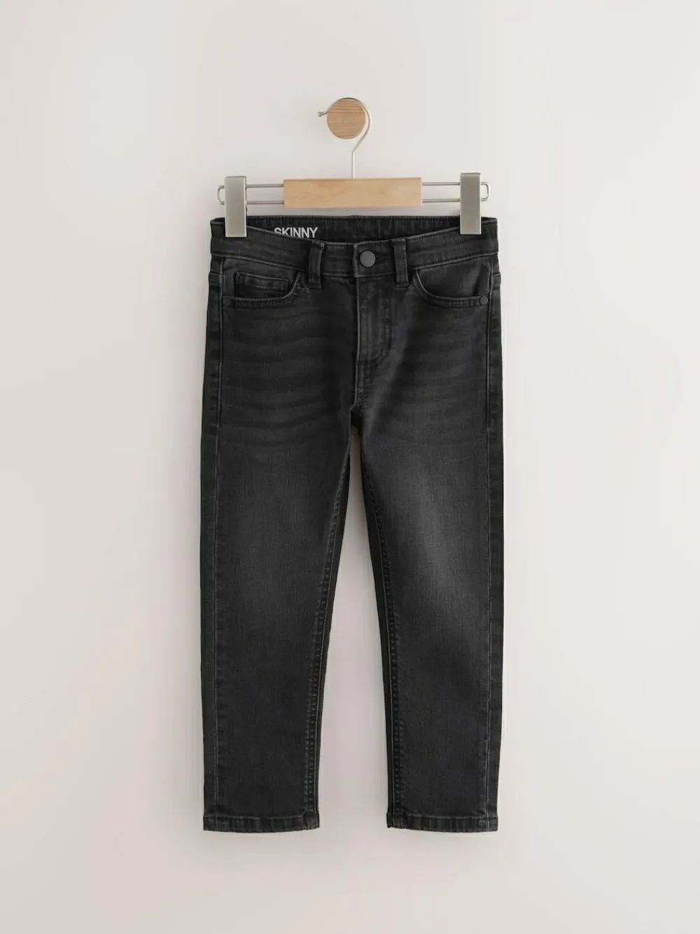 Next Washed Black Skinny Fit Stretch Jeans (3-17yrs)^BOY Jeans|Jeans
