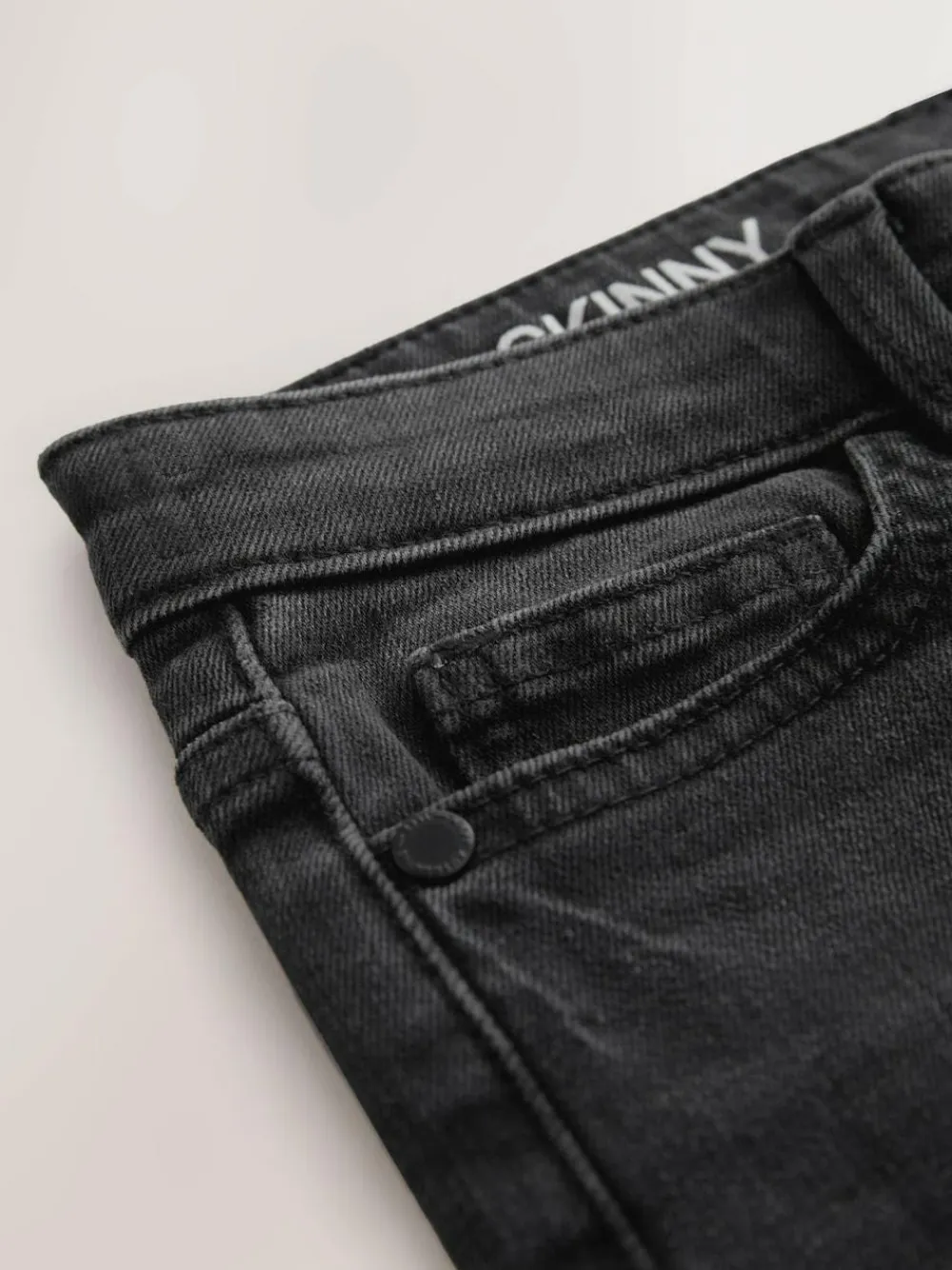 Next Washed Black Skinny Fit Stretch Jeans (3-17yrs)^BOY Jeans|Jeans