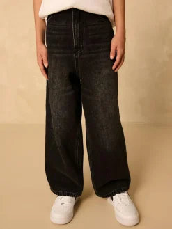 Next Washed Black Super-wide Fit Authentic Jeans (3-16yrs)^BOY Jeans|Jeans