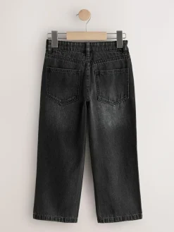 Next Washed Black Wide Fit Authentic Jeans (3-16yrs)^BOY Jeans|Jeans