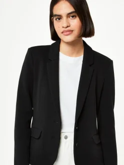 Whistles Black Slim Jersey Jacket^Women Blazers|Suits & Tailoring