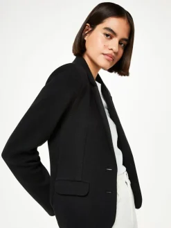 Whistles Black Slim Jersey Jacket^Women Blazers|Suits & Tailoring
