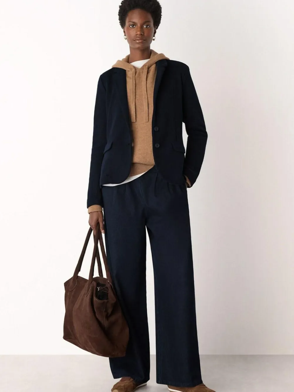 Whistles Blue Slim Jersey Jacket^Women Blazers