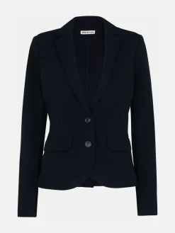 Whistles Blue Slim Jersey Jacket^Women Blazers