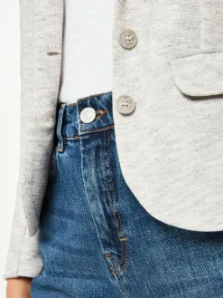 Whistles Grey Slim Jersey Jacket^Women Blazers