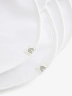 Next White 100% Cotton Baby Bibs 5 Pack^ Unisex|Bibs
