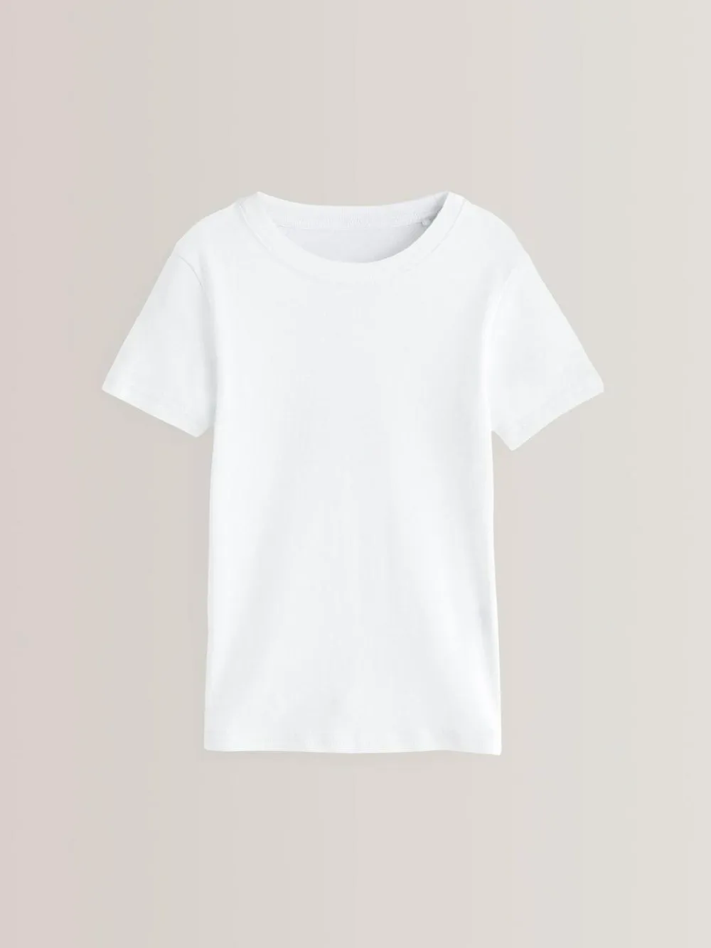 Online Next 100% Cotton Short Sleeve Vests 3 Pack (1.5-16yrs) White