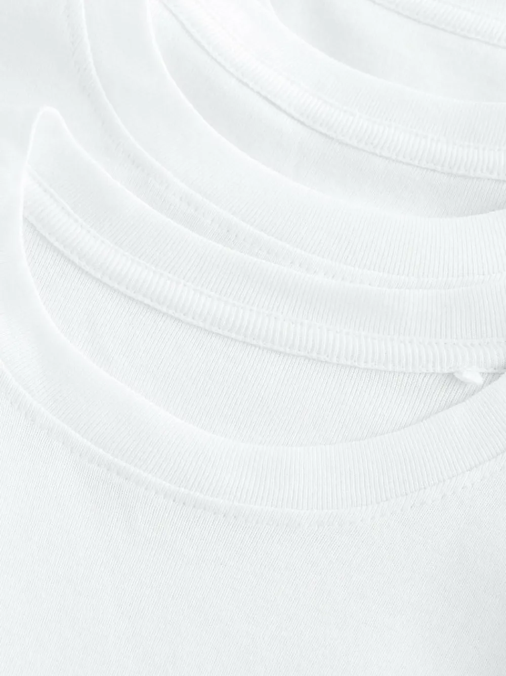 Online Next 100% Cotton Short Sleeve Vests 3 Pack (1.5-16yrs) White