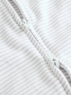 Next White 100% Cotton Two Way Zip Romper Sleepsuits 3 Pack (0mths-3yrs)^BOY Unisex|Nightwear