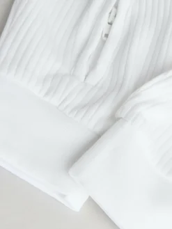 Next White 100% Cotton Two Way Zip Baby Footless Sleepsuits 3 Pack (0mths-2yrs)^BOY Multipacks|Baby Boys