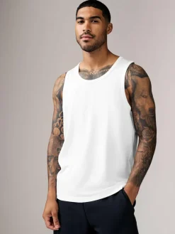 Next 100% Cotton Vests 4 Pack^ Nightwear|Underwear