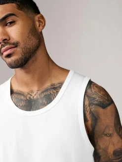Next 100% Cotton Vests 4 Pack^ Nightwear|Underwear
