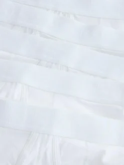 Next White 5 Pack A-Front Cotton Rich Boxers^ Underwear|Underwear