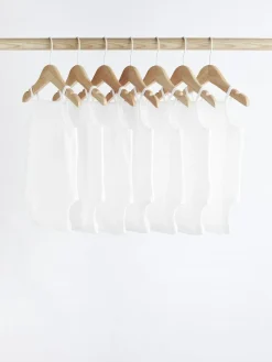 Sale Next White 7 Pack Baby Strappy Bodysuits