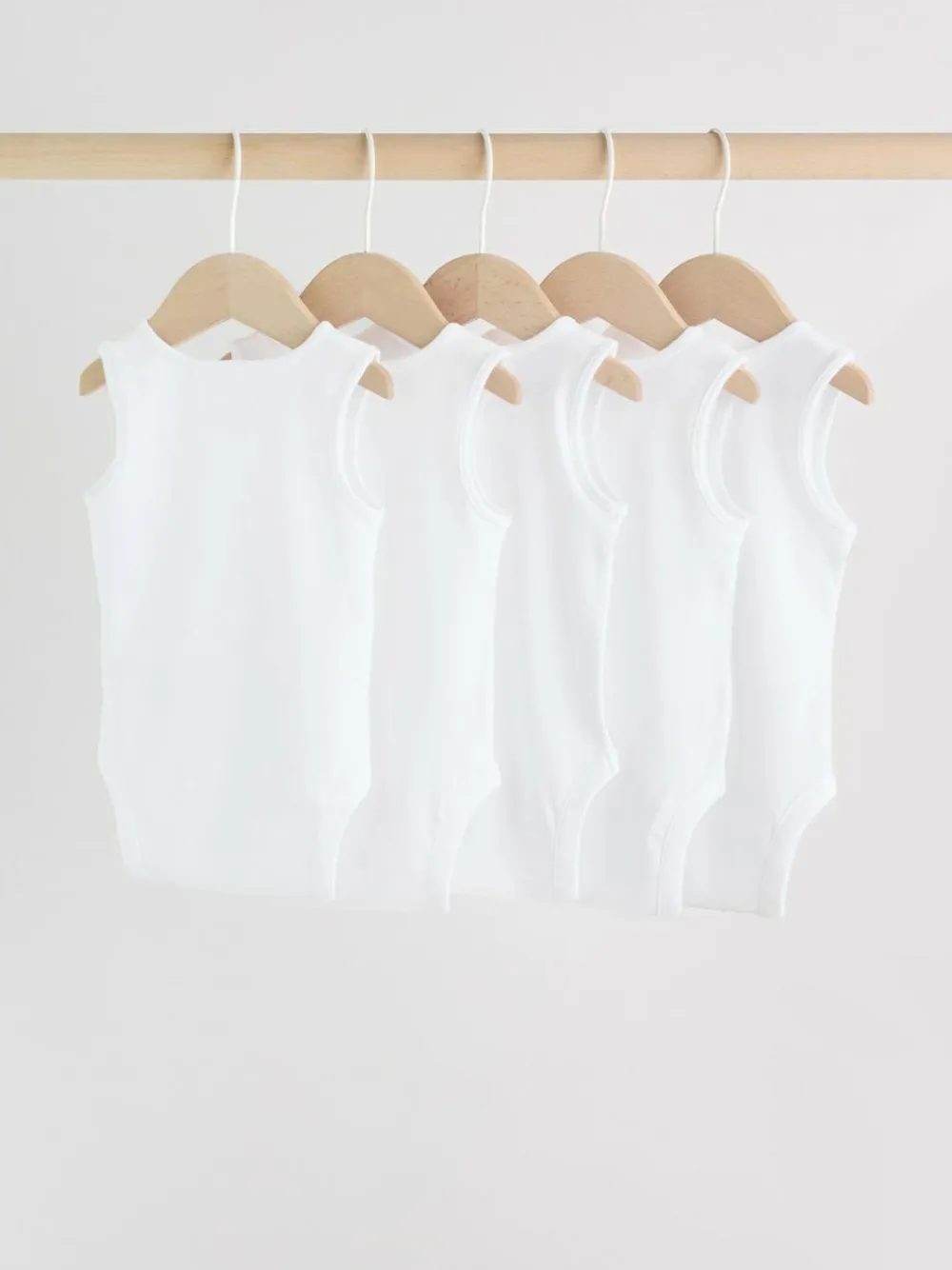 Next White 5 Pack Baby Vest Bodysuits^BOY Baby Boys|Baby Boys
