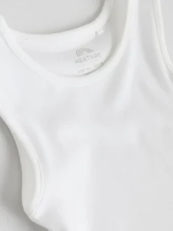 Best Next White 7 Pack Baby Vest Bodysuits