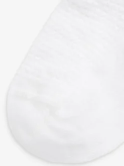 Next White 5 Pack Cotton Rich Ruffle Trainer Socks^ Socks & Tights|Socks & Tights
