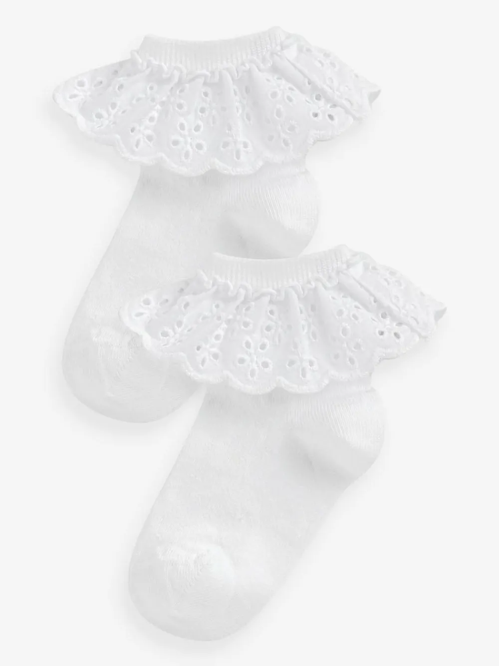 Next 2 Pack Cotton Rich Ruffle Ankle Socks^ Tights|Socks & Tights