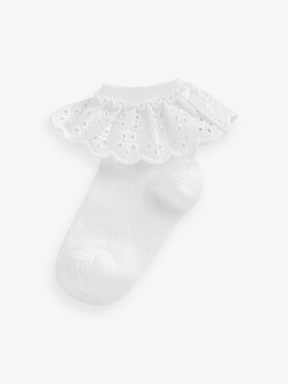 Next 2 Pack Cotton Rich Ruffle Ankle Socks^ Tights|Socks & Tights