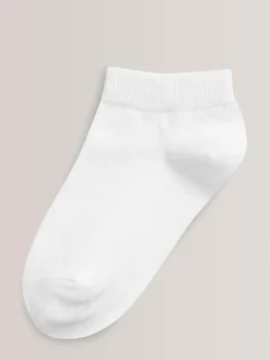 Outlet Next 5 Pack Cotton Rich Trainer Socks White