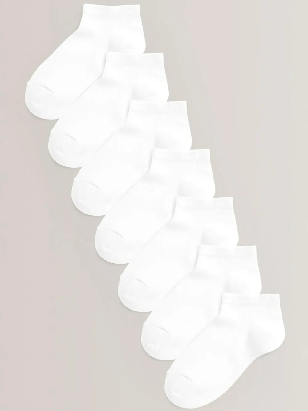 Clearance Next 7 Pack Cotton Rich Trainer Socks White