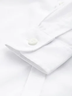 Next White 2 Pack Long Sleeve Stretch School Shirts (3-16yrs)^BOY Shirts