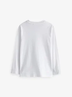 Best Next White 5 Pack Long Sleeve T-Shirts (3-16yrs)