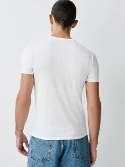 Online Next 5 Pack Modal Layering T-Shirt White