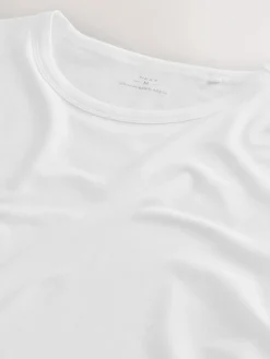 Online Next 5 Pack Modal Layering T-Shirt White