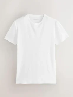 Online Next 5 Pack Modal Layering T-Shirt White