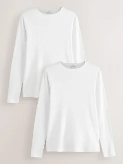 Hot Next 2 Pack Thermogen Long Sleeve Top White