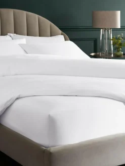 New Next 300 Thread Count Collection Luxe 100% Cotton Deep Fitted Sheet White