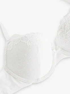 Online Next A-DD Push Up Padded Balcony Bra White