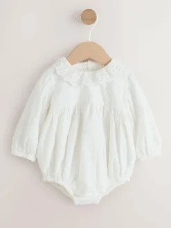 Best Next White Baby Bloomer Romper (0mths-2yrs)