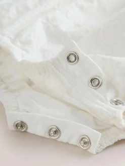 Best Next White Baby Bloomer Romper (0mths-2yrs)