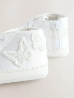 New Next Baby High Top Trainers (0-24mths) White