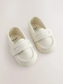 Discount Next White Baby Loafer Shoes (0-2mths)