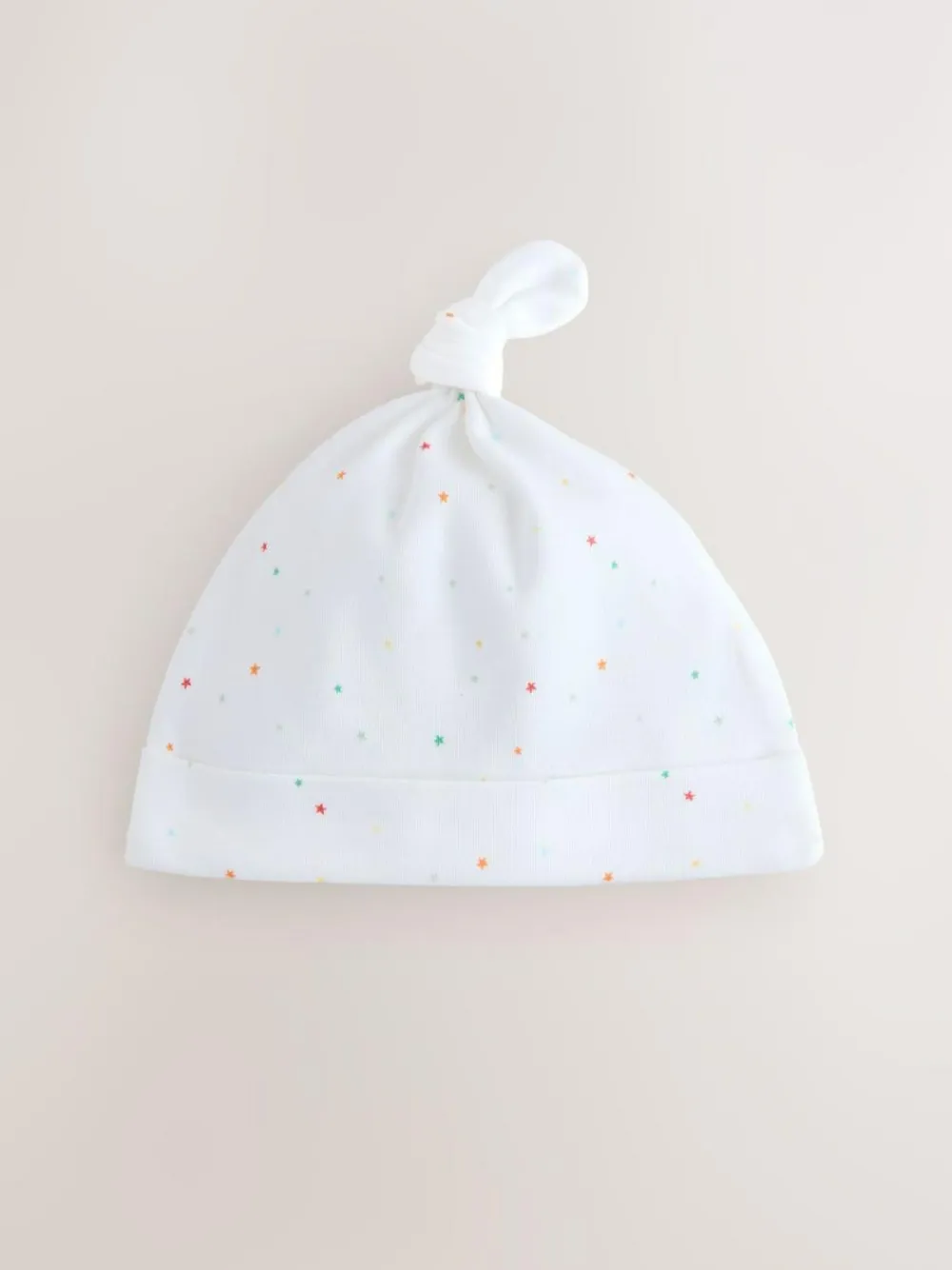 Hot Next White Baby Tie Top Hats 3 Pack (0-12mths)