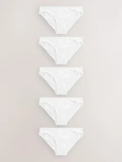 Sale Next White Bikini Cotton Rich Knickers 5 Pack