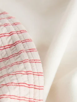 Online Next Short Sleeve T-Shirt and Shorts Set (3mths-7yrs) White Boat Embroidery