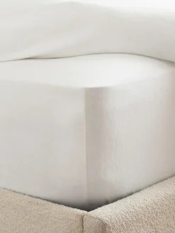 Next White Brushed Cotton Supersoft Deep Fitted Sheet^ Bedsheets & Pillow Cases