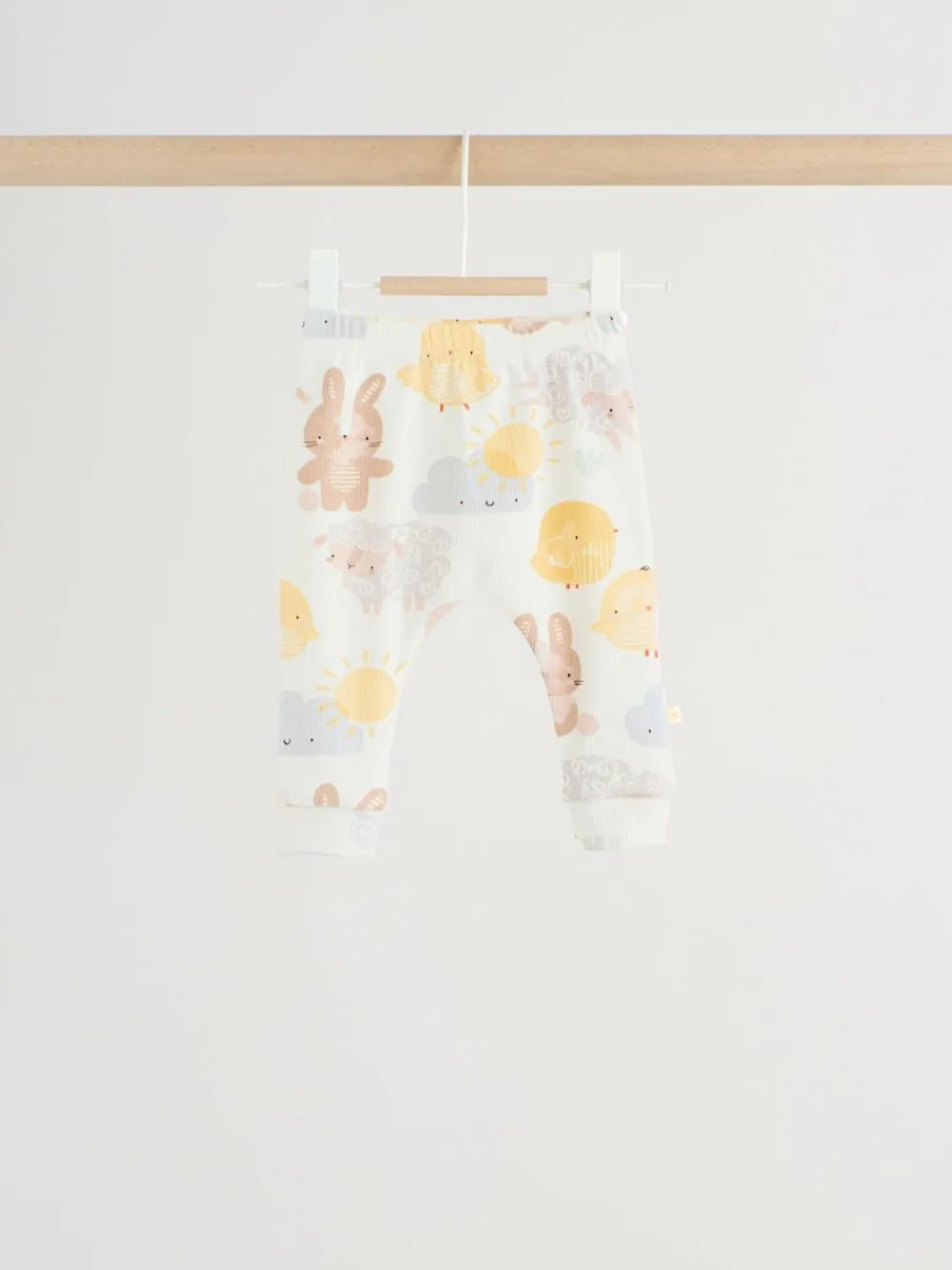 Hot Next White Bunny Character Print Easter Sweat and Leggings Baby Set (0mths-2yrs)