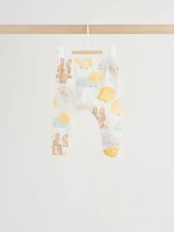 Hot Next White Bunny Character Print Easter Sweat and Leggings Baby Set (0mths-2yrs)