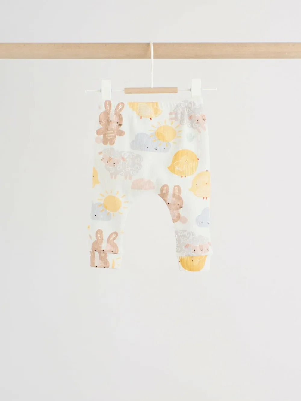 Hot Next White Bunny Character Print Easter Sweat and Leggings Baby Set (0mths-2yrs)
