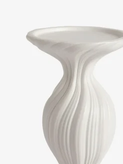 Discount Next White Ceramic Pleat Pillar Candle Holder