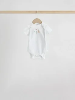 Next White Character 7 Pack Baby Short Sleeve Bodysuits^BOY Unisex|Bodysuits & Vests