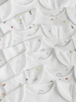 Next White Character 7 Pack Baby Short Sleeve Bodysuits^BOY Unisex|Bodysuits & Vests