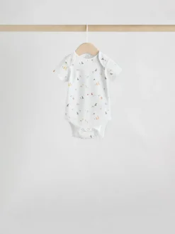 Next White Character 7 Pack Baby Short Sleeve Bodysuits^BOY Unisex|Bodysuits & Vests